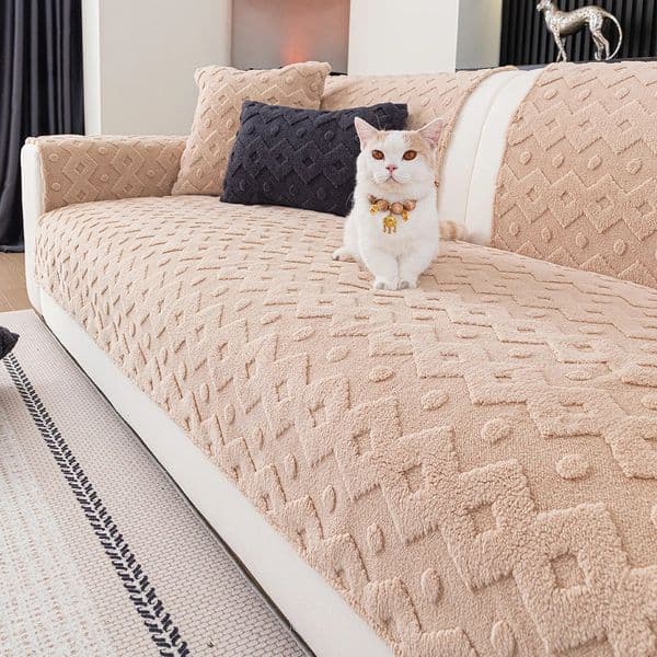 Protector Couch Cover for Sofa Anti-slip padded plush sofa cushion for living room Jacquard Sofa Seat Cover Cushion for winter 251213CJ