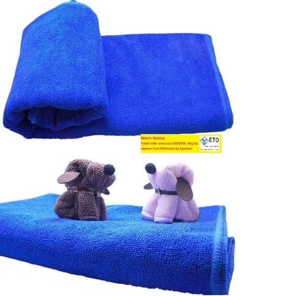 30x30cm Blue Soft Microfiber Cleaning Towel For Car Washing Cloth Auto Care Square Home Bathroom Kitchen Detergency Towels WA1606 LL