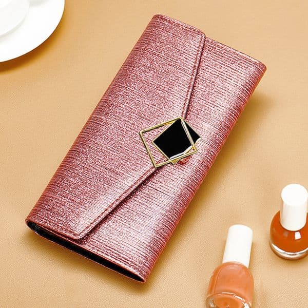 Fashion long women's leather exquisite wallet light luxury simple zipper cowhide business elite luxury designer wallet