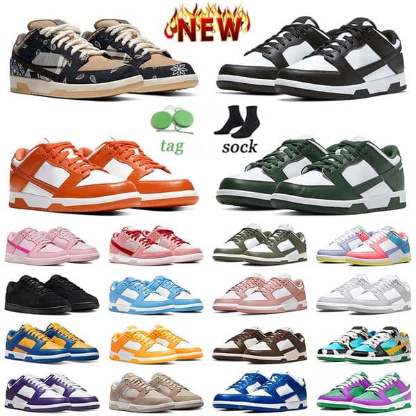 Top Quality 2026 Free Shipping Designer Casual Shoes Big Size 13 Panda Syracuse Medium Olive Mens Women Photon Dust Bubbles Trainers Sneakers 36-47