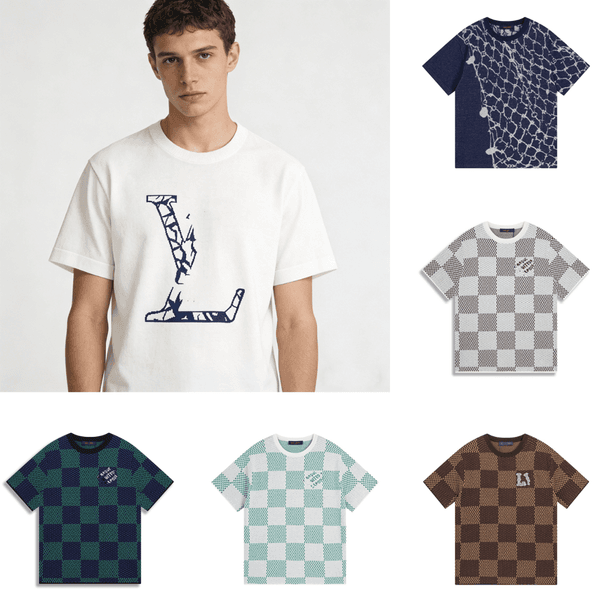 Designer T Shirts Luxury Printed Cotton Round Neck Short Sleeved T Shirt Summer Loose Base Layer Top For Men S Casual And Cool Style