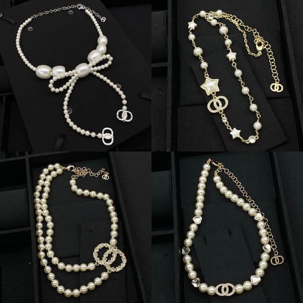 Pendant Designer Letter Pearl Sweater Chains Copper Necklaces Exquisite Jewelry Special Occasions Timeless Elegance for Women High Quality Birthday Gifts