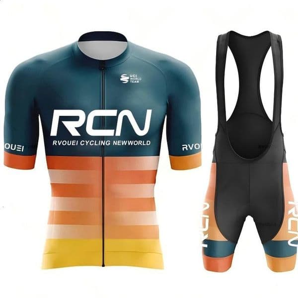 Designer Cycling Jersey Clothes Set Rcn Mountain Bike Clothing Breathable Men Bicycle Quick riding suit outfit Drying Dress Summer Outdoor Sports Cycling Clot
