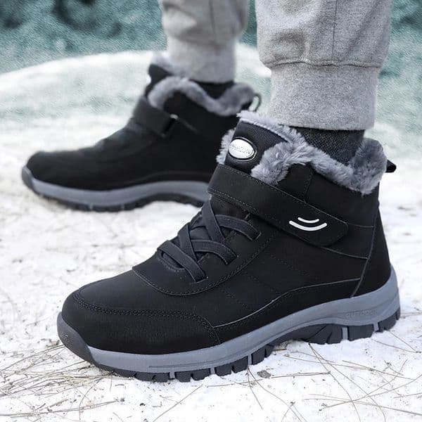 Snow Boots for Men Casual Winter Shoes Platform Nonslip Warm Fur Ankle Plush Combat Outdoor Hiking Motorcycle 251031