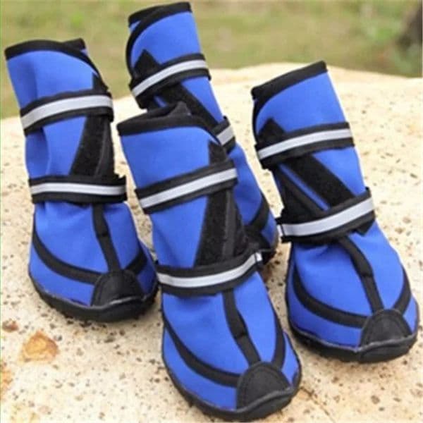 Four season Waterproof XXL Pet Shoes for small to large Dog Oxford Bottom Reflective bandages Pet rain boots large dog shoes 251215