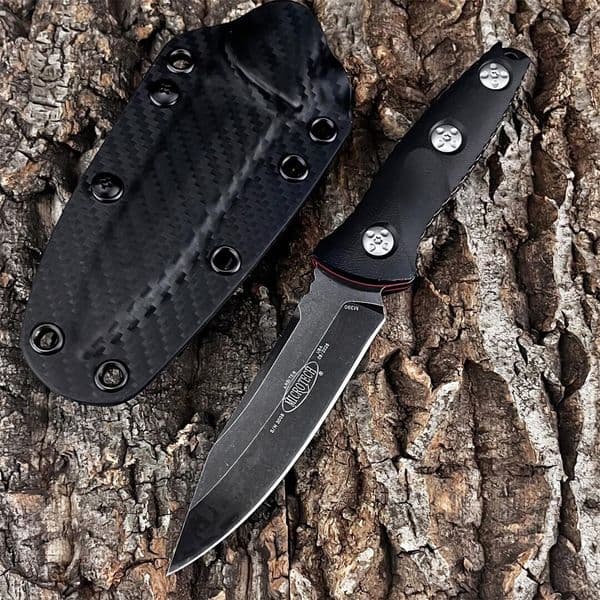 SEAL Black Socom Fixed Blade Knife 4.06 8Cr13 Blade, G10 Handles