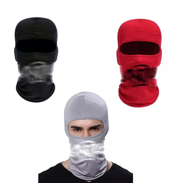 Outdoor Breathable Cycling Mask Pullover Balaclava 2-in-1 Hood with Letter Print Unisex Hip Hop Skull Cap for Wholesale Unisex SY