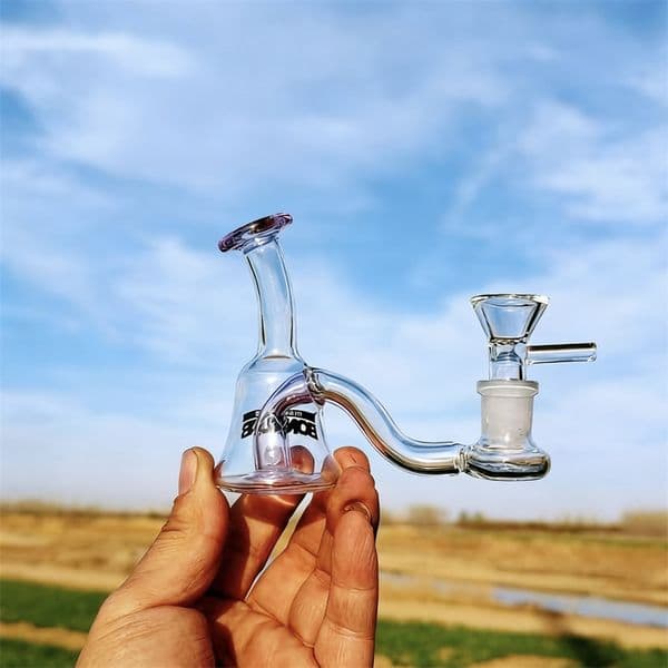 Glass bongs Hookahs Oil Smoking Water pipes glass Bubbler 14mm Bowl Thick beaker water bongs Accessory