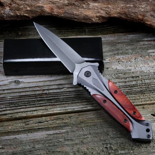 Outdoor Tactical Folding Knife Camping Sharp Self Defense Sabre Portable Pocket EDC Life Saving Tool