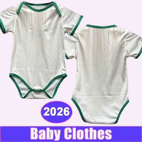 2026 Algeria Baby Clothes Soccer Jerseys BENRAHMA BOUNEDJAH MAHREZ ZERROUKI Home Football Shirts Uniforms