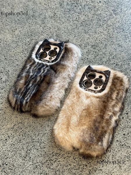 Ferret Plush luxury phone Case for Apple 15 iPhone 16 Pro Max Autumn Winter New 12 Premium 14 Women 13 Soft free shipping