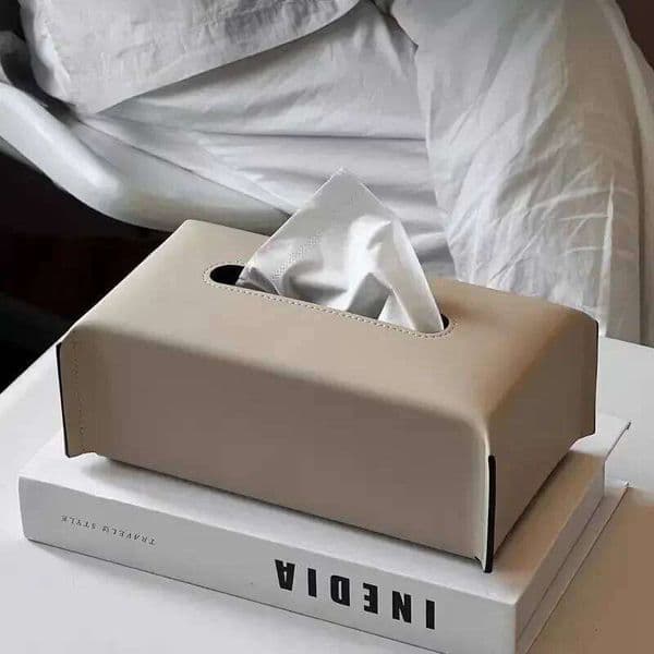 2026 New Woven Box Leather Napkin Case Luxury Cover perfume Car Living Tissue Paper Holder Desktop Home Tabletop Decoration cologne Free Shipping