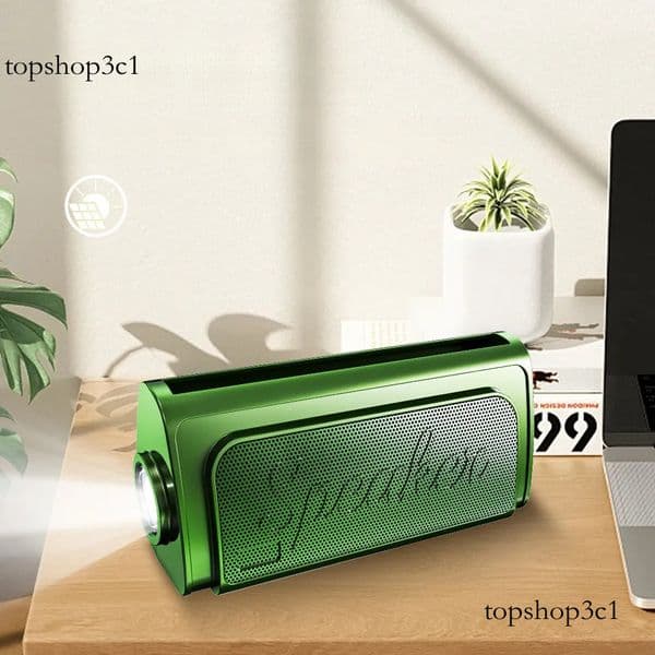 Solar Bluetooth High Appearance Desktop Ornament Outdoor with Stand Mini Portable Small Speaker free shipping