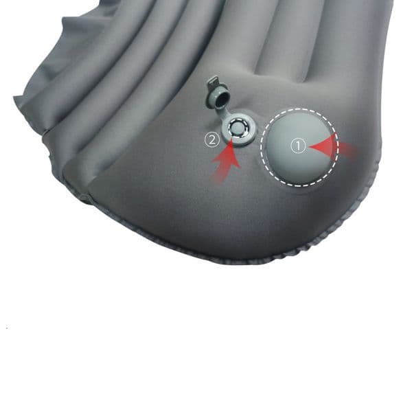 Cushion with Press Button, Inflatable Backrest Massage Pillow, Lumbar Support, Back Care TPU Elastic Fabric In Stock