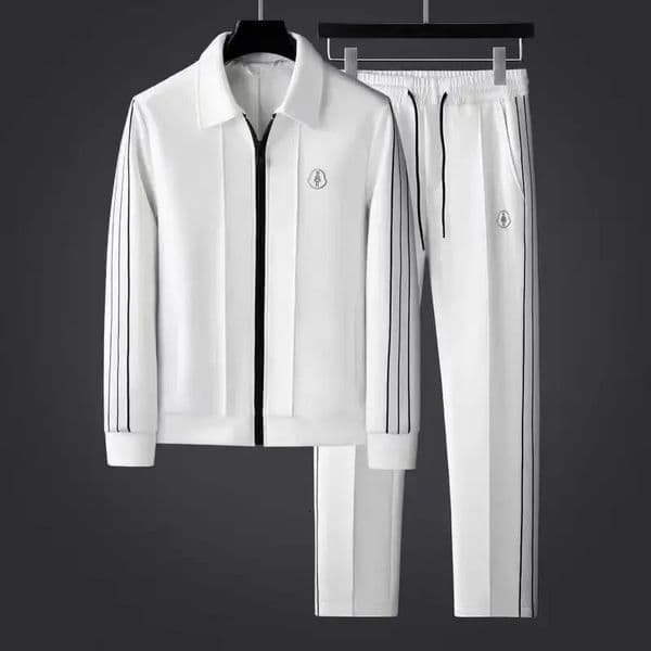 Spring Autumn Trendy Sports Jacket And Pants Two Piece Set Men Fashionable Casual Sweatpants Sportswear 251219BJ