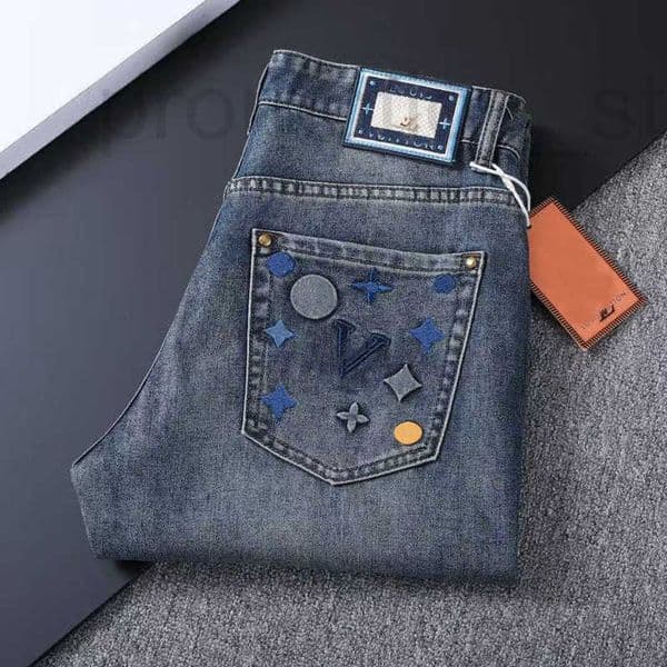 Men's Jeans Designer mirror quality Brand Motorcycle denim Pants 2025 Autumn and Winter New fashion mens baggy jeans loose size MH2P