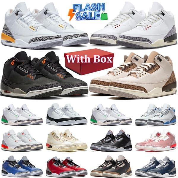 Designer Men Basketball Shoes 3s Black Cement Racer Blue Fire Red green blue multi Court Purple Cool Grey Laser Orange Katrina Women Sneakers Sports Eur 36-47