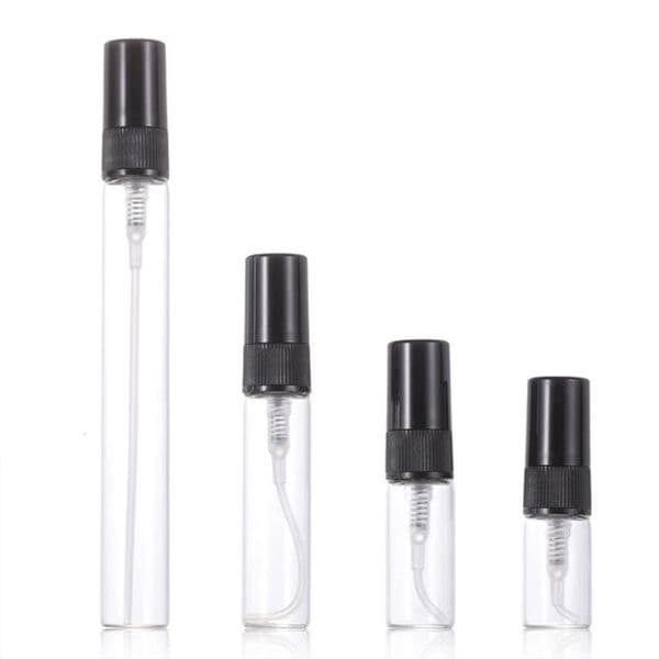 30/50/100pcs 2ml 3ml 5ml 10ml Portable Empty Refillable Bottle Glass Perfume Bottles Cosmetics Bottle Sample Thin Glass Vials 251213