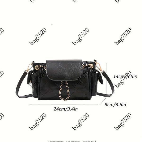 Crossbody Small Diamond Pattern Multi-Strap Multi-Way Underarm 2025 New Chain Backpack Motorcycle Commuter Fashion Versatile Daily Lightweight Shoulder Handheld