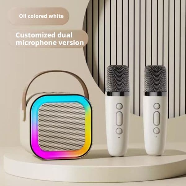 K12 Bluetooth Speaker: Mini Wireless All-in-One Karaoke Microphone & Player, Portable Singing & Song-Selecting Sound Box
