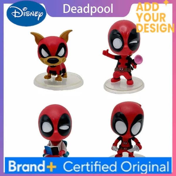 Disney Deadpool Dogpool Kidpool Action Figure Anime Cartoon Bobblehead Model Toy Ornaments Car Desk Decor Collection Birthday Gift Kid H251222