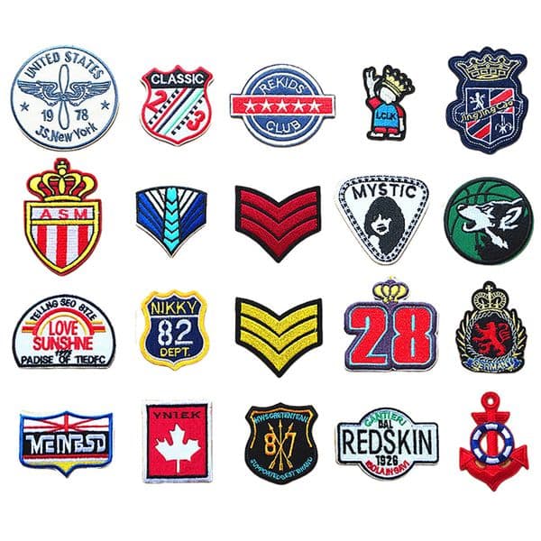 Factory Direct DIY Clothing Accessories College Style Fabric Embroidered Badges Patches Subsidies 3D Embroidery