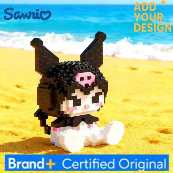 Sanrio Anime Hello Kitty My Melody Cinnamoroll Pomompurin Kuromi Friends Building Blocks Girl Childrens Toy Gift Set H251222