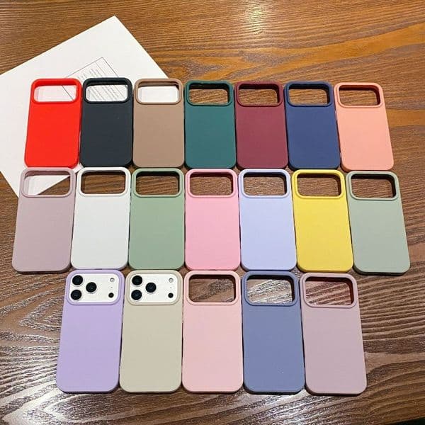Ins Style Candy Color Shockproof phone Cases for Iphone 17 16 15 Pro Max Durable Anti Knock Camera Protection