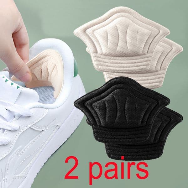 4pcs Insoles Heel Patch Pads Sport sneakers Shoes Adjustable Size Antiwear Feet Pad Cushion Insert Insole Heel Protector Back Sticker