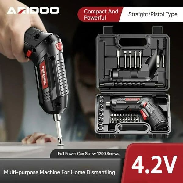 Small And Powerful Battery Screwdriver Rechargeable 42V 6Nm 1300mAh 250rpm Screwdrivers Electric Screw Driver Set 251222BJ