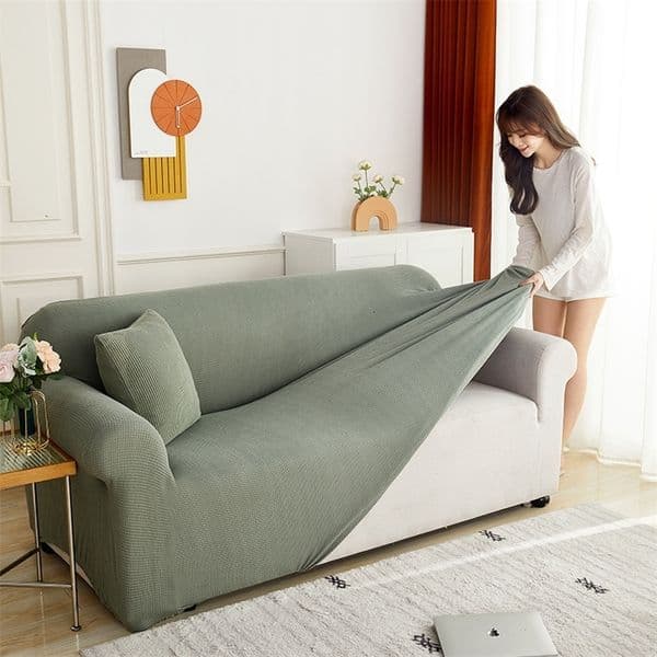 Elastic Jacquard Fabric Sofa Cover Stretch Couch Cover Sectional L Shape Sofa Slipcover Corner Case for Living Room 1/2/3/4 Seat 251215CJ