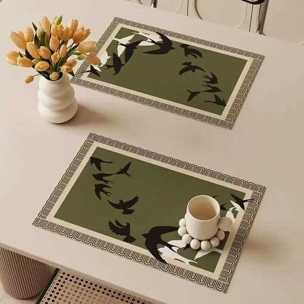 Elegant and luxurious absorbent dining mat high-grade non-slip Western dining mat easy-to-clean vintage cup mat high-end tabl Y251222