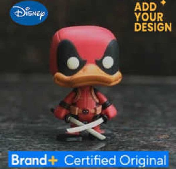 Disney Duck Deadpool 10cm X-MAN Cute Vinyle Figure Model Dolls Toys H251222