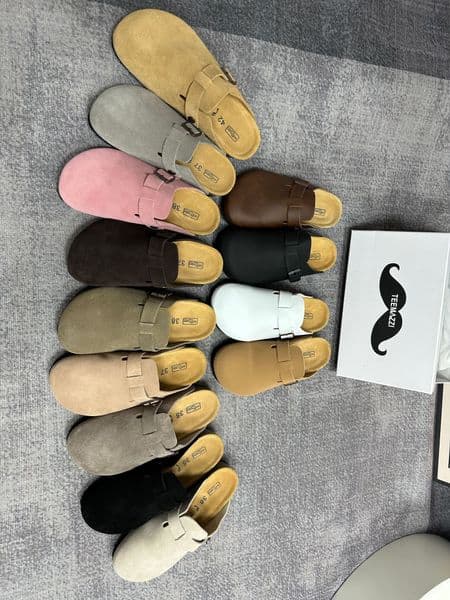 TEEMAZZI Hot free shipping designer for mens womens flat slippers pink black white grey khaki brown Fashionable versatile outdoor cork soled Haken shoes