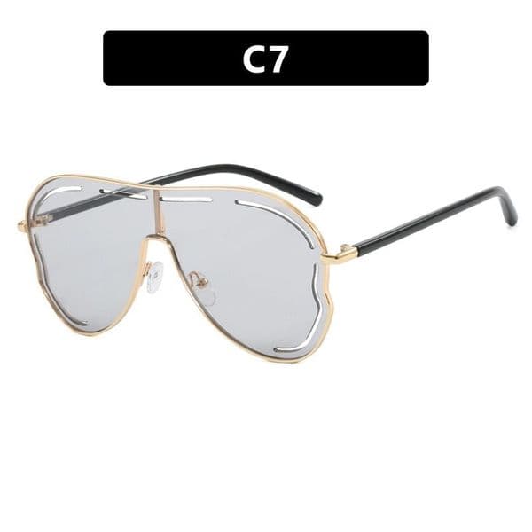 Designer fashion luxury sunglasses European and American Style Personality Polygonal Fashion Internet Celebrity Sun Protection High-end Glasses
