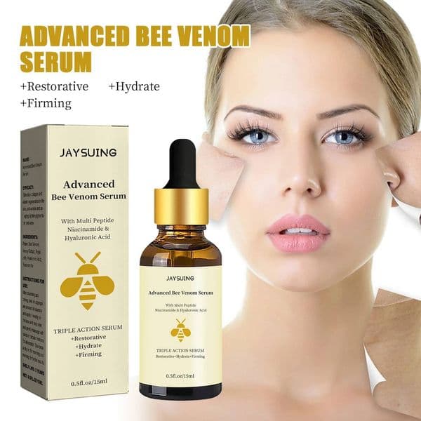 Advanced Bee Venom Serum Tighten Lightens Fine Lines Repair Dullness Moisturizing Firming Facial Essence Brightening Skin