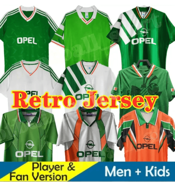 2002 1994 Ireland Retro soccer jerseys McATEER Vintage Irish Football Jerseyg 1990 1992 1996 02 03 IreLANDs McGRATH Duff KEANE STAUNTON HOUGHTON men football shirt