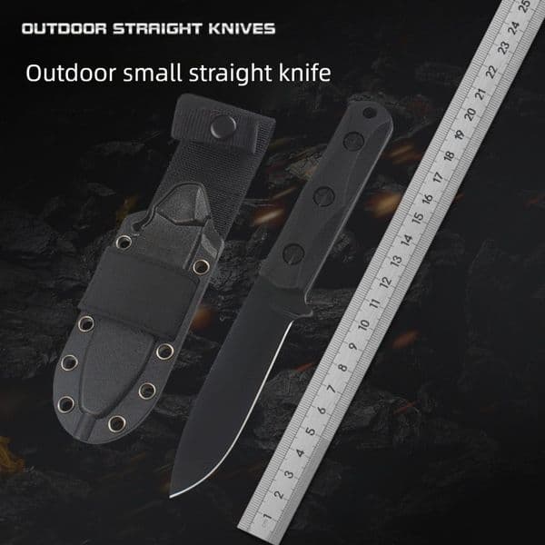 Commando KE51 Outdoor High-End Straight Knife 440C Blade Nylon Fiber Handle Explorer Knife for Jungle Adventures and Hunting