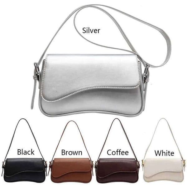 Women Satchel Tote PU Leather Underarm Trendy Flap Shoulder Casual Armpit Hobo Commuting Bag LEMON KOKO