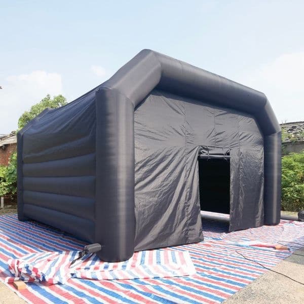 8mLx8mWx4mH (26x26x13.2ft) Square Black Inflatable Nightclub Tent Giant Poratable VIP Party Cube Night Club Bar With Blower