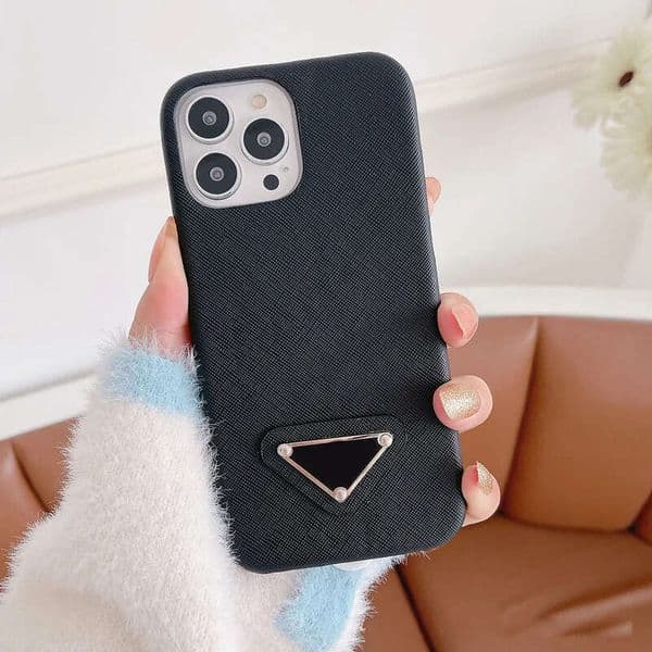 Prx Suitcase Designer Iphone Case Card Hold Luxury Phone Case Luxury Leather Velvet Cover Iphone17 Pro Max Case Triangle Card Case Telephone Luxe