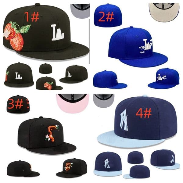 All team Ball Caps New Fashion Designer hats Fitted Flat baseball cap Embroidery basketball football Fit Caps Sports letter cap C-3