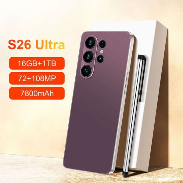 S26 Ultra Phone 7.3 Inch 3+64Gb Full Netcom 4G Android 10 Smartphone TK New Wholesale