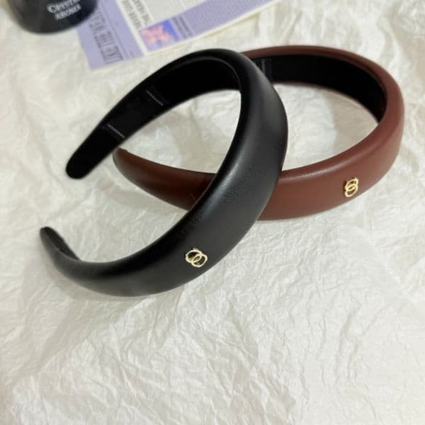 Fashion Desinger Headband Women Letter Headbands PU Leather Hairband Headwear Hairclasp Hoop Hair Acssories Z260514