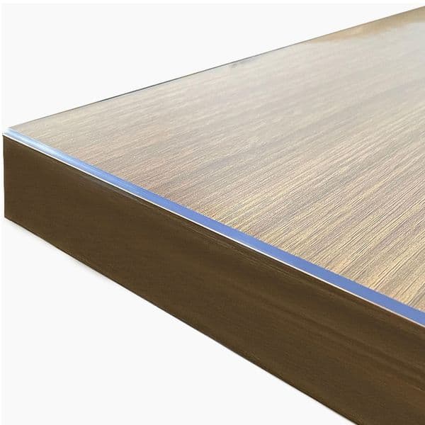 1.5mm Thick Clear PVC Table Cover Protector - 48 x 72 Inch Water Resistant Plastic Rectangular Vinyl Non-Slip Desk Pad for Coffee Table/Writing Desk