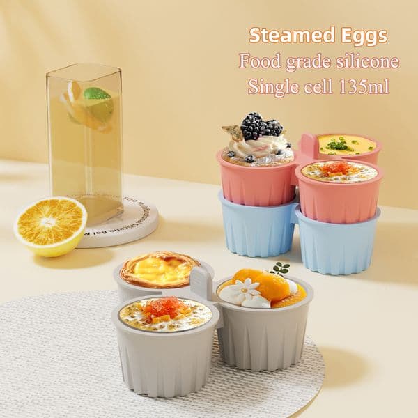 Easy to clean egg boiling mold air fryer silicone baking cup