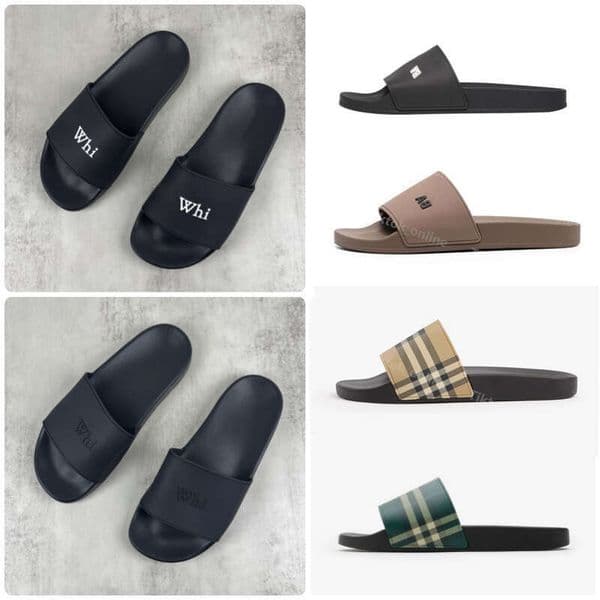 Designer Fashion Slipper PrintTartan Sandal Casual Shoes Ruer Sliders Summer Outdoors Womens Mens Beh Flat Mule Travel Plaid Sandale f sneaker J260409