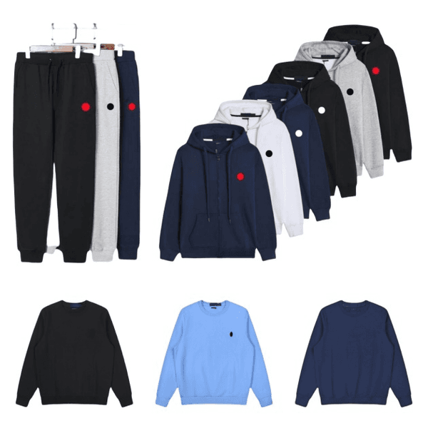 Hoodie Mens Polos Designer Hoodies Men Clothing Polo Tracksuit Pullover Cotton Horse Long Sleeve Casual Quarter Zip Up Sweatshirt Sweatsuit Set Oversizes C46
