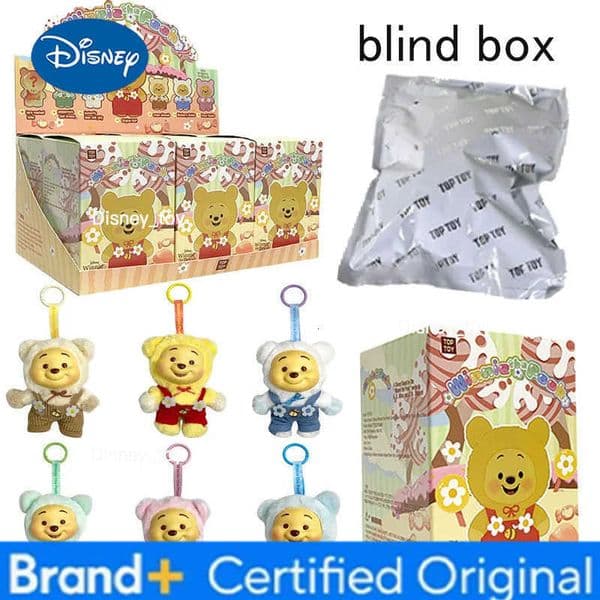 Disney HOT Winnie The Pooh Candy Series Blind Box Cute Vinyl Face Pendant Pupu Bear Doll Fashion Trend Toy Christma Gift H251225
