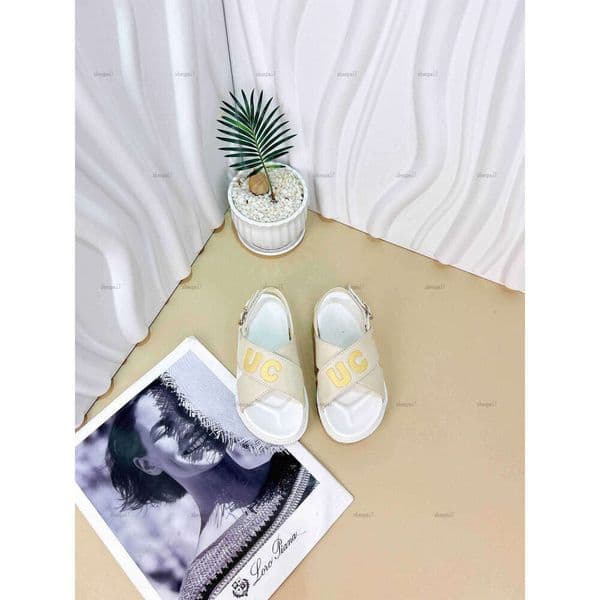 Top baby Sandals Cross lace design kids shoes Size 26-35 Including paper boxes summer High quality Child Slippers A283X08N065-g